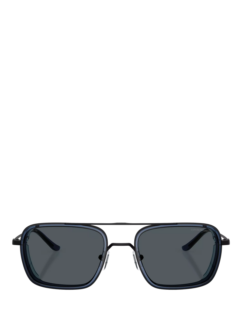 Emporio Armani square sunglasses black 54mm - British product