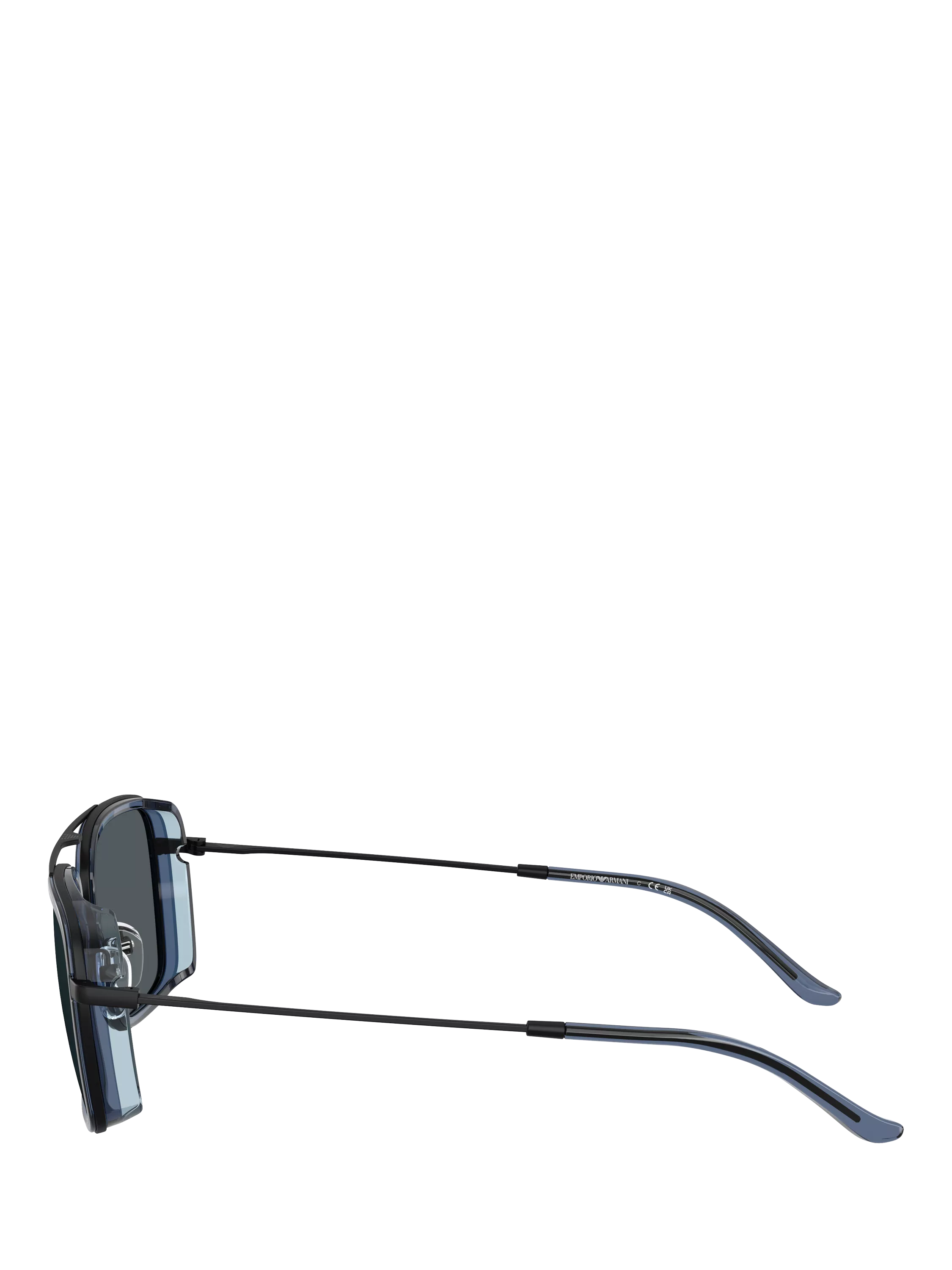 Emporio Armani square sunglasses black 54mm - British product