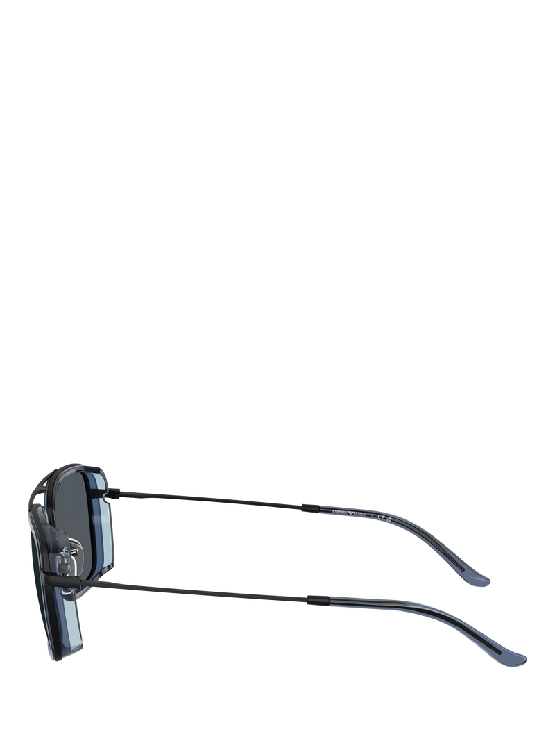 Emporio Armani square sunglasses black 54mm - British product