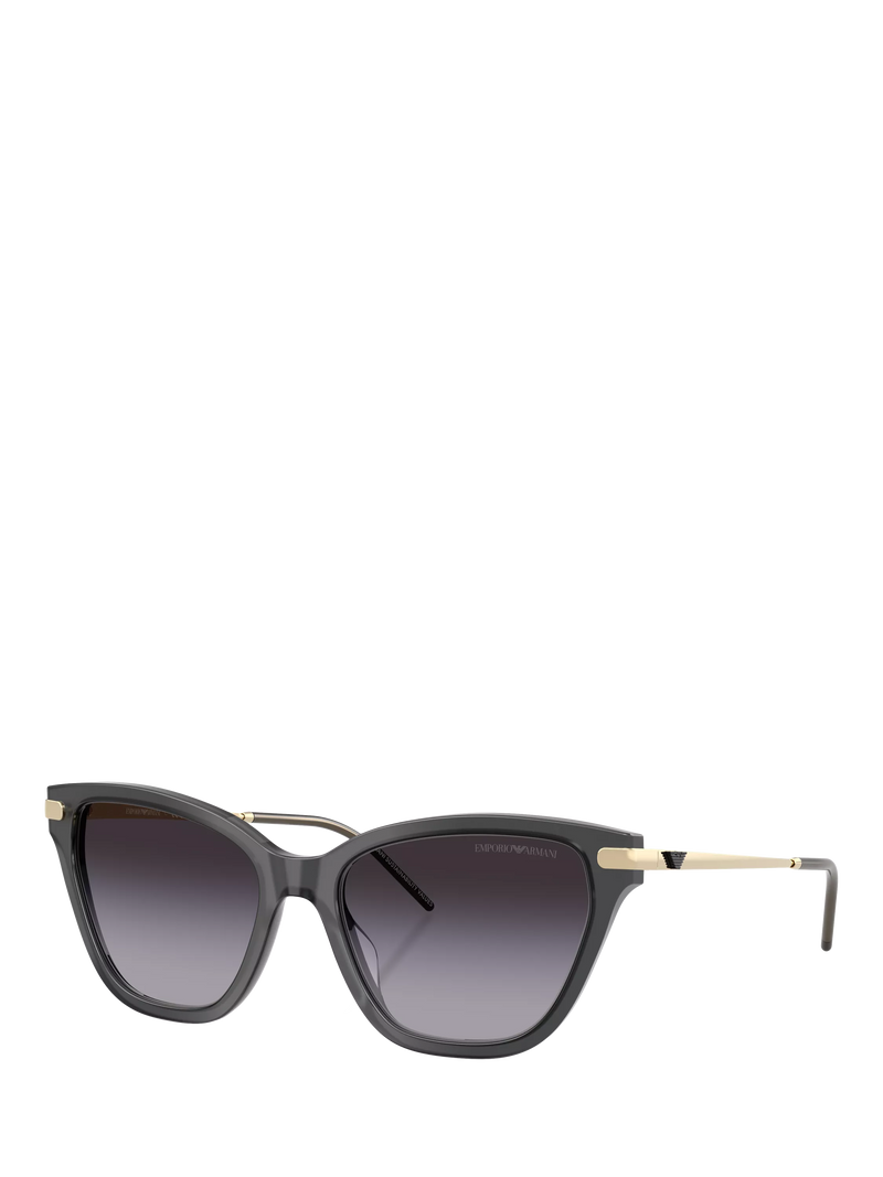 Emporio Armani cat's eye sunglasses grey gradient 54mm, imported from the UK
