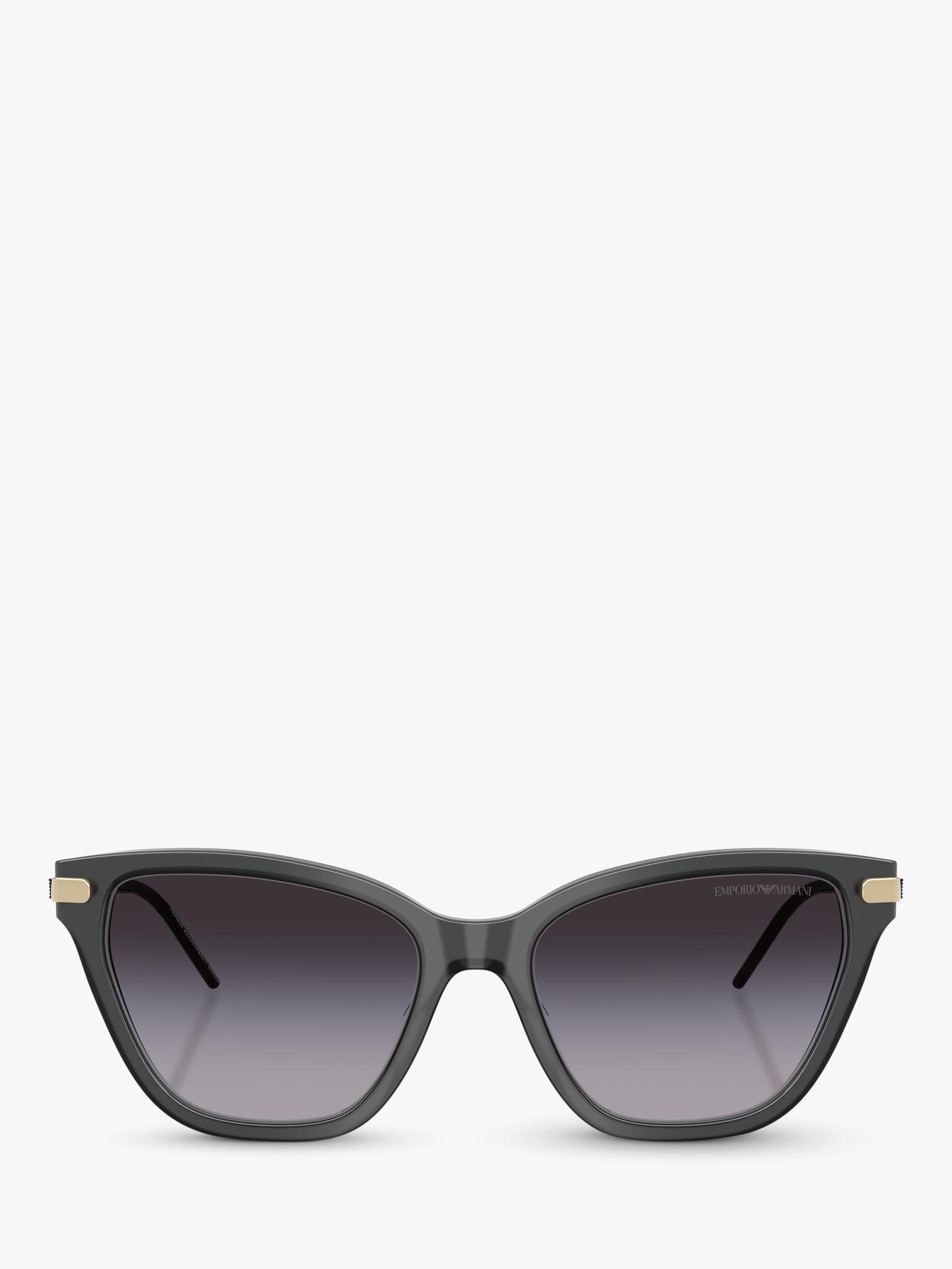 Emporio Armani cat's eye sunglasses grey gradient 54mm, imported from the UK