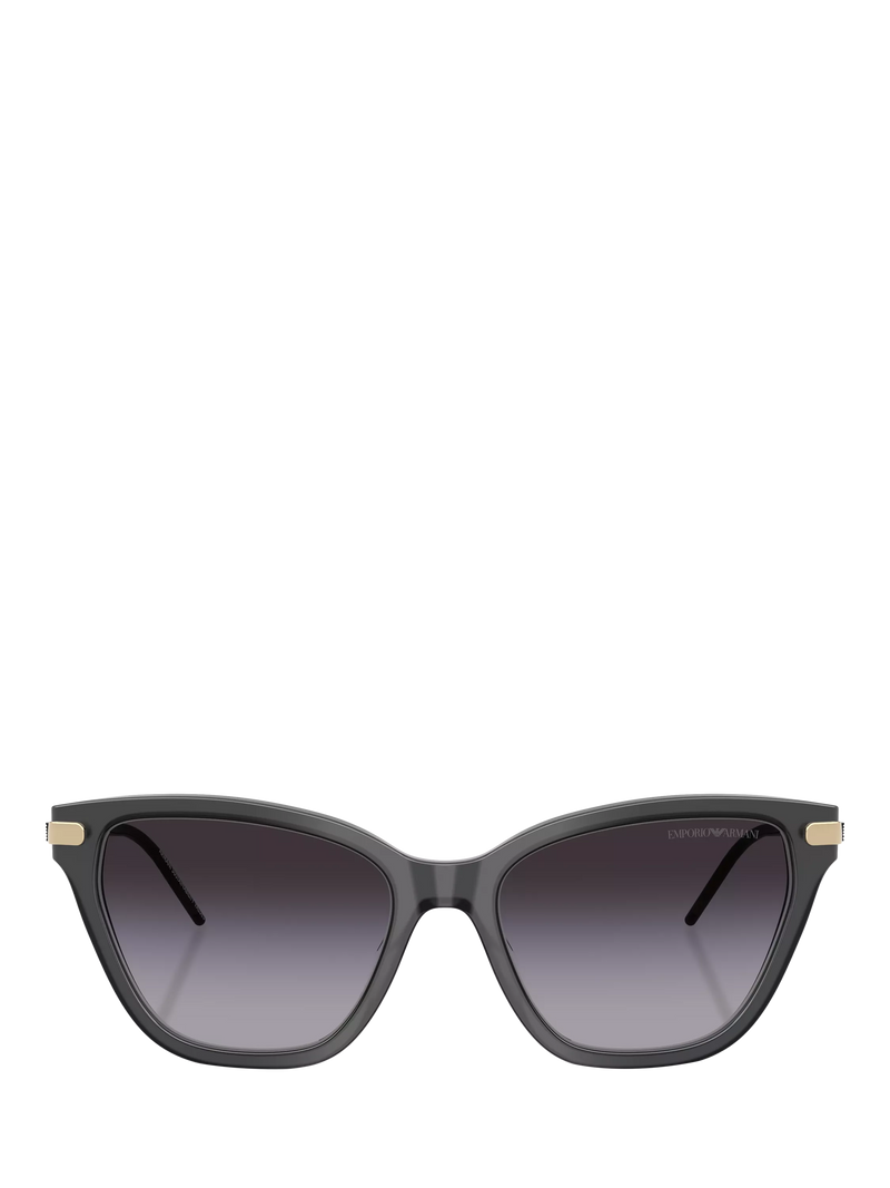 Emporio Armani cat's eye sunglasses grey gradient 54mm, imported from the UK