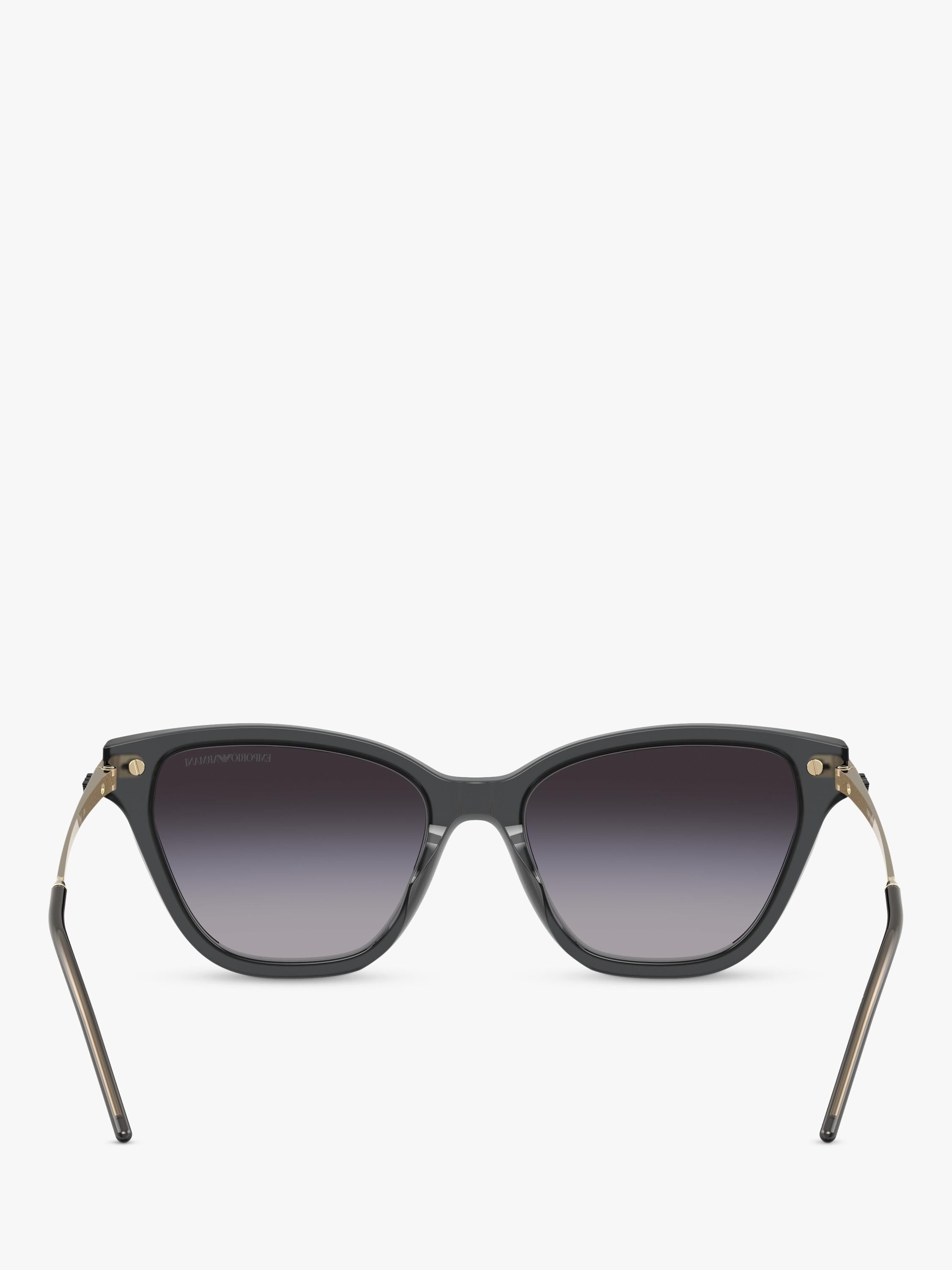 Emporio Armani cat's eye sunglasses grey gradient 54mm, imported from the UK