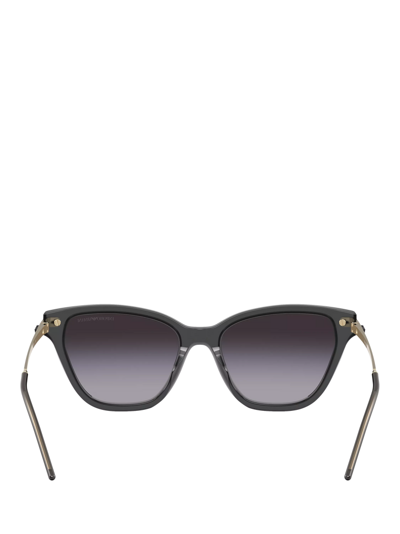 Emporio Armani cat's eye sunglasses grey gradient 54mm, imported from the UK