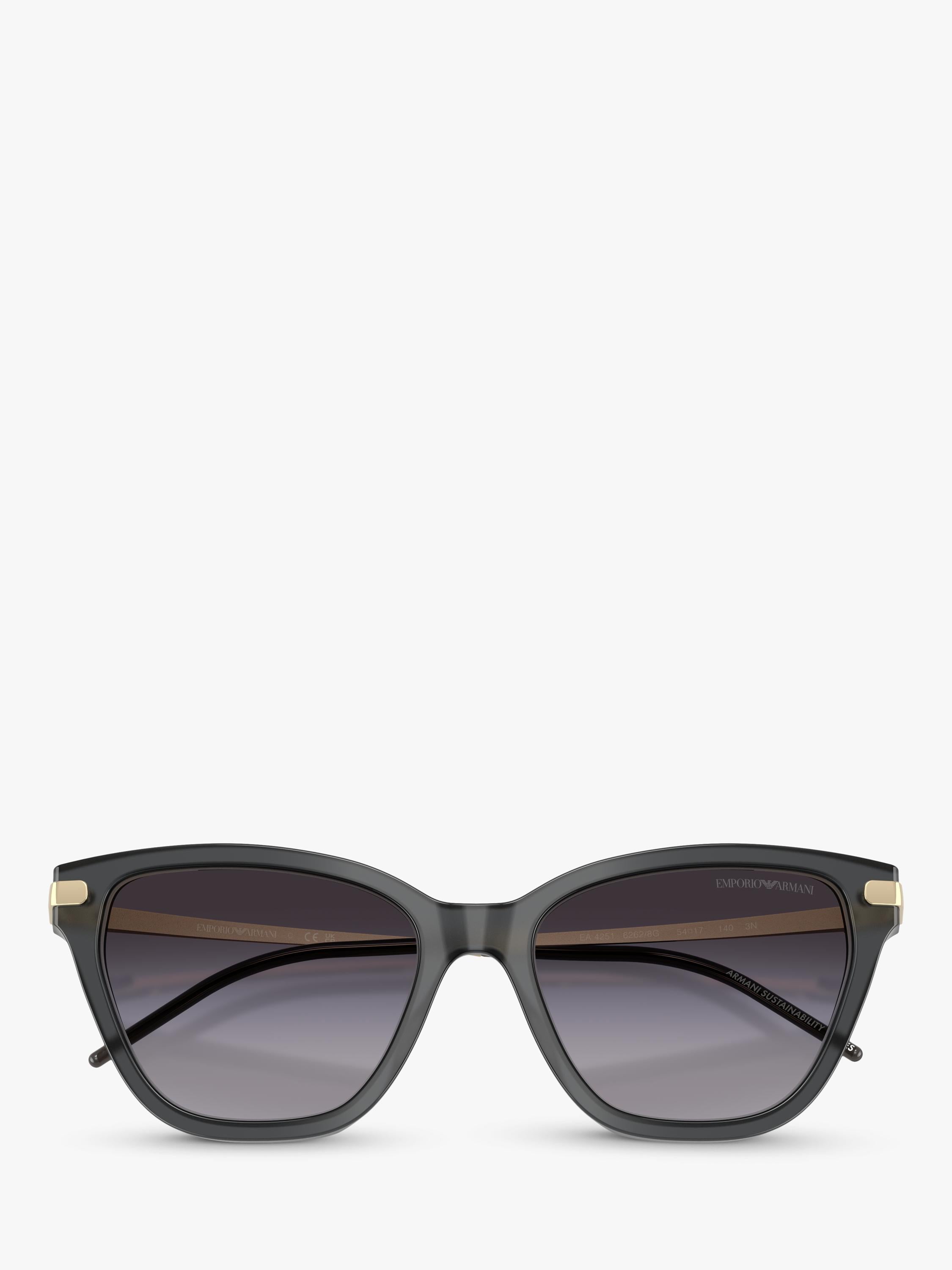 Emporio Armani cat's eye sunglasses grey gradient 54mm, imported from the UK