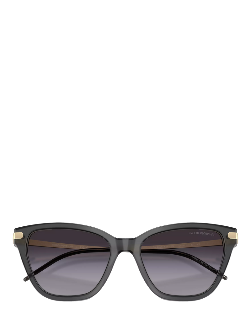 Emporio Armani cat's eye sunglasses grey gradient 54mm, imported from the UK