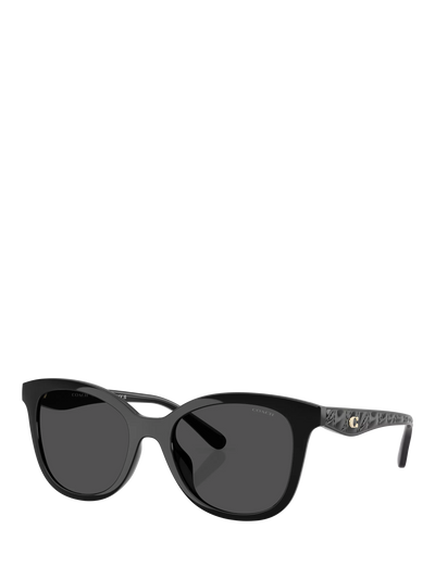 John Lewis Coach HC8419 Women's Square Sunglasses, Black- Buy online at McGrocer