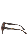 Coach D-frame polarised gradient brown sunglasses, UK version