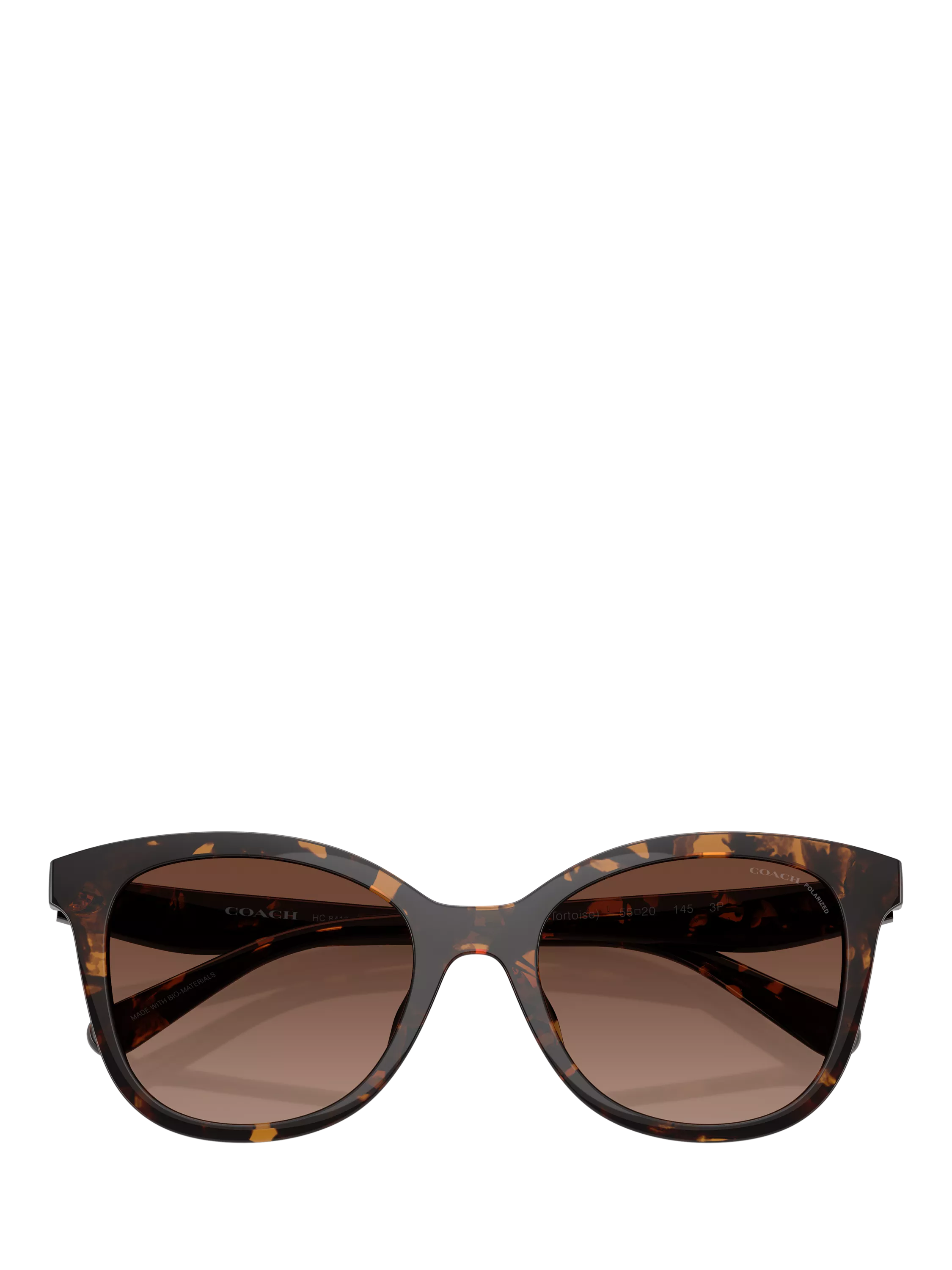 Coach D-frame polarised gradient brown sunglasses, UK version