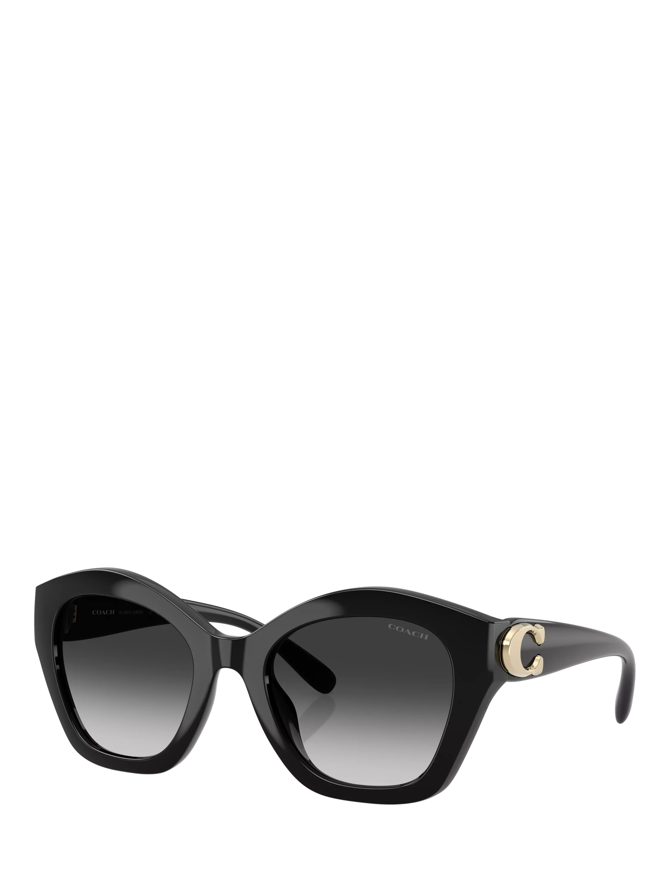 Coach women's irregular sunglasses black frame gradient lenses (British brand)