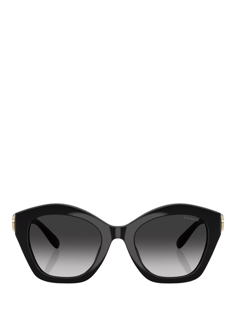 Coach women's irregular sunglasses black frame gradient lenses (British brand)