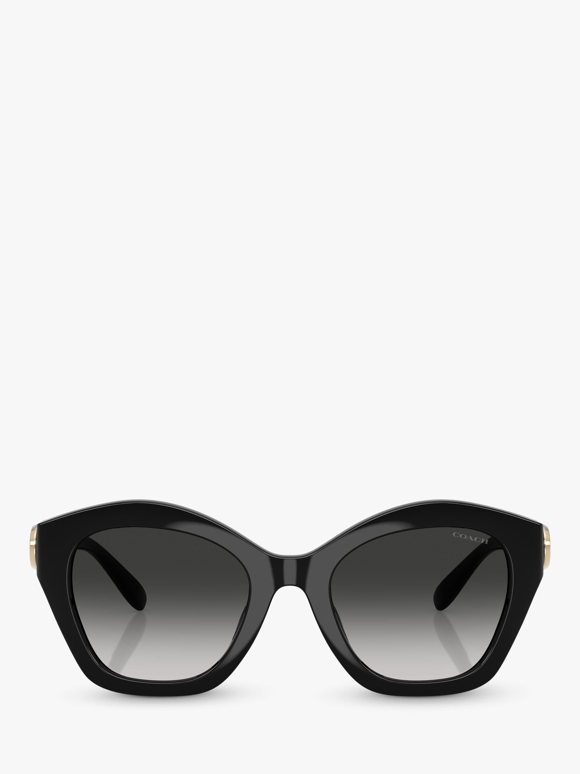 Coach women's irregular sunglasses black frame gradient lenses (British brand)