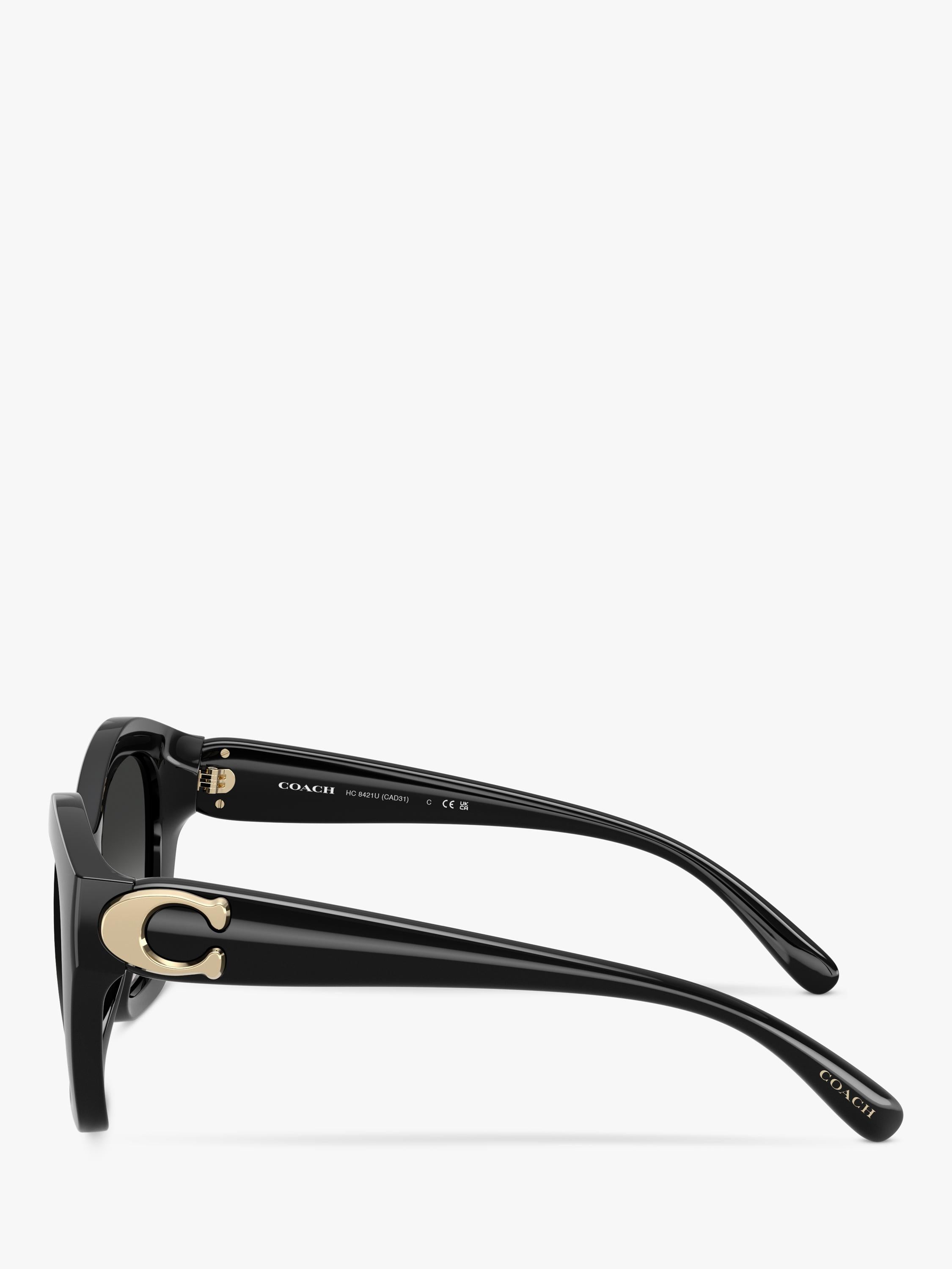 Coach women's irregular sunglasses black frame gradient lenses (British brand)