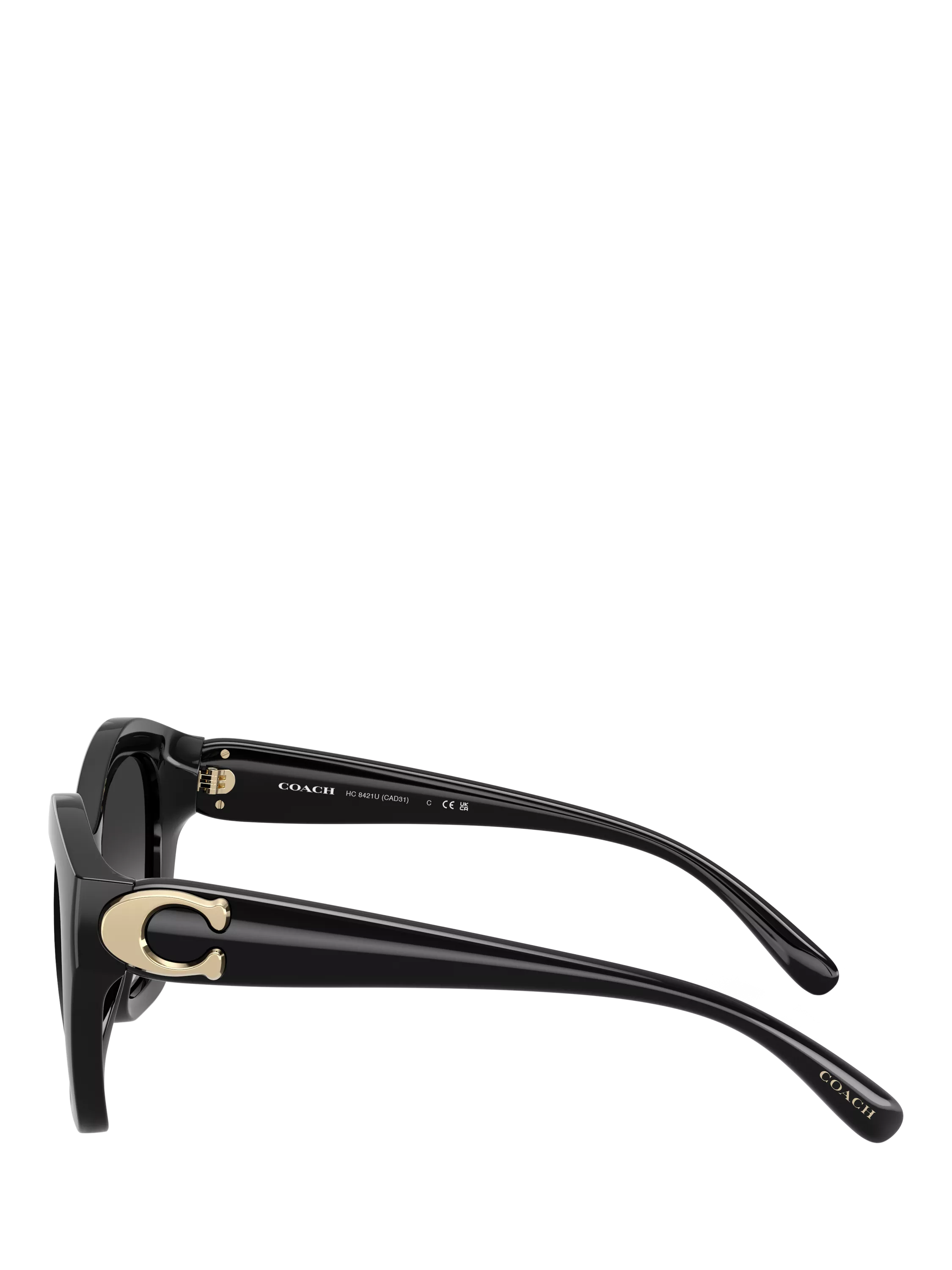 Coach women's irregular sunglasses black frame gradient lenses (British brand)