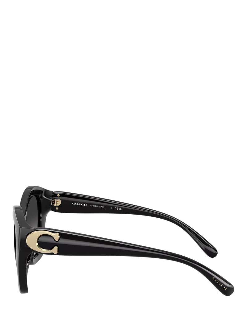 Coach women's irregular sunglasses black frame gradient lenses (British brand)