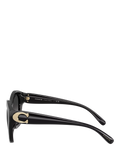 Coach women's irregular sunglasses black frame gradient lenses (British brand)