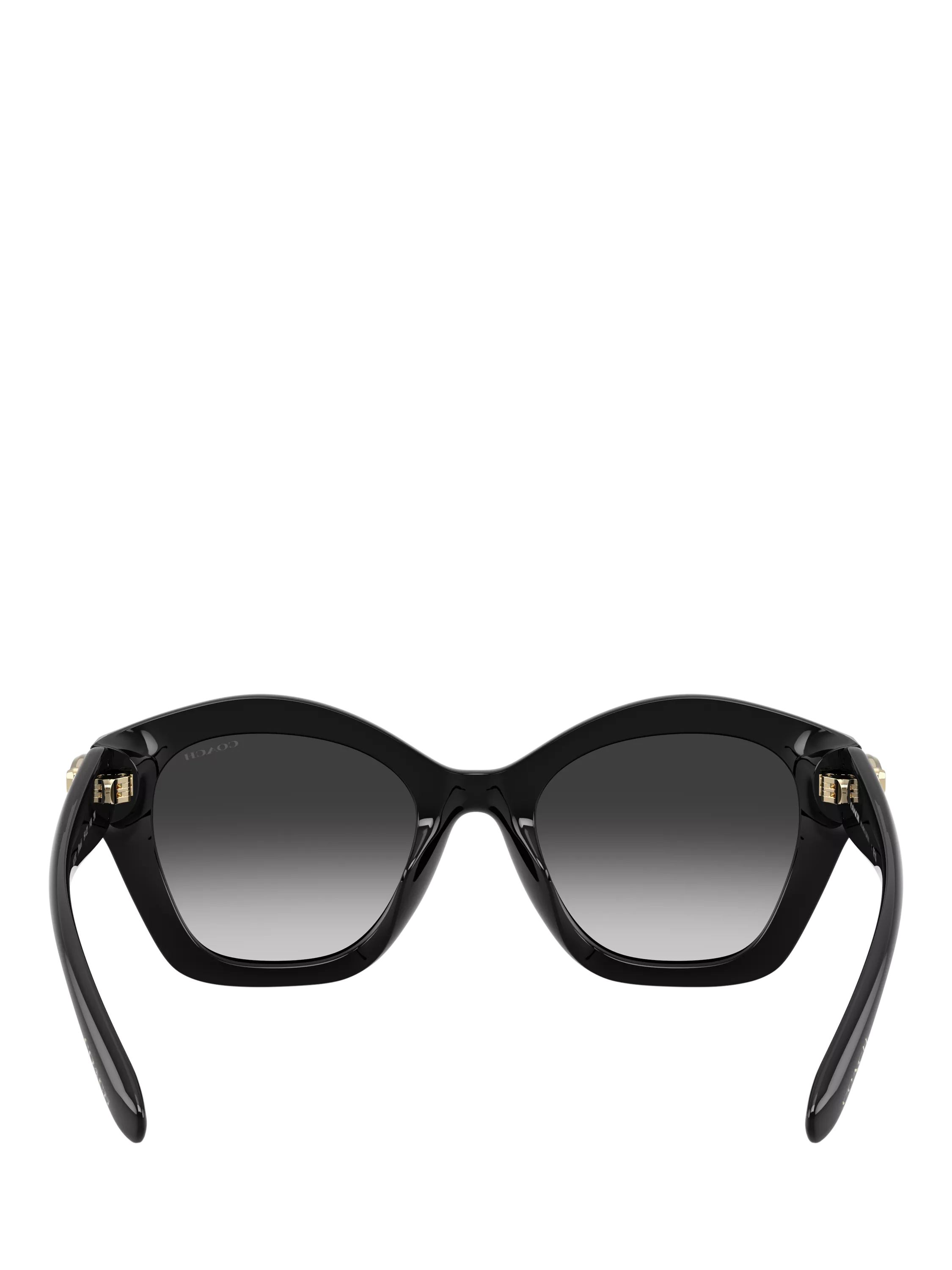 Coach women's irregular sunglasses black frame gradient lenses (British brand)