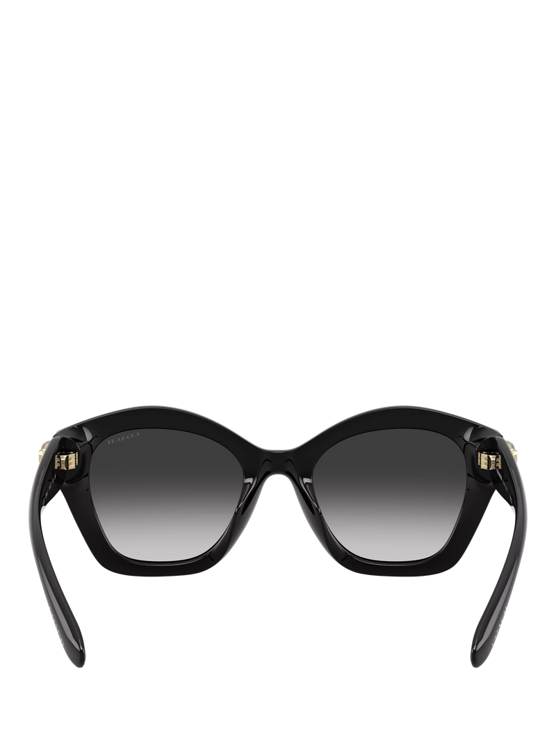 Coach women's irregular sunglasses black frame gradient lenses (British brand)