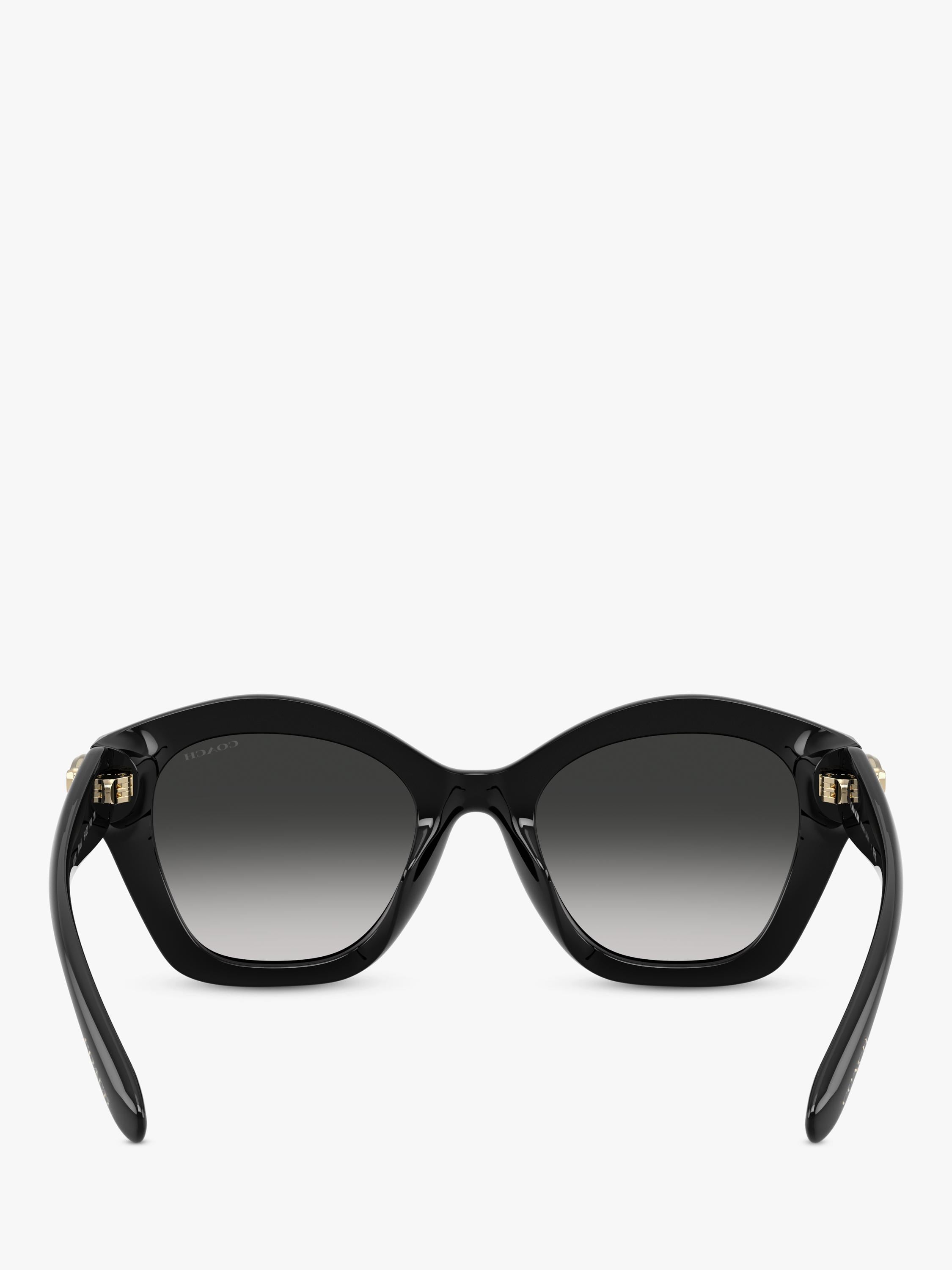 Coach women's irregular sunglasses black frame gradient lenses (British brand)