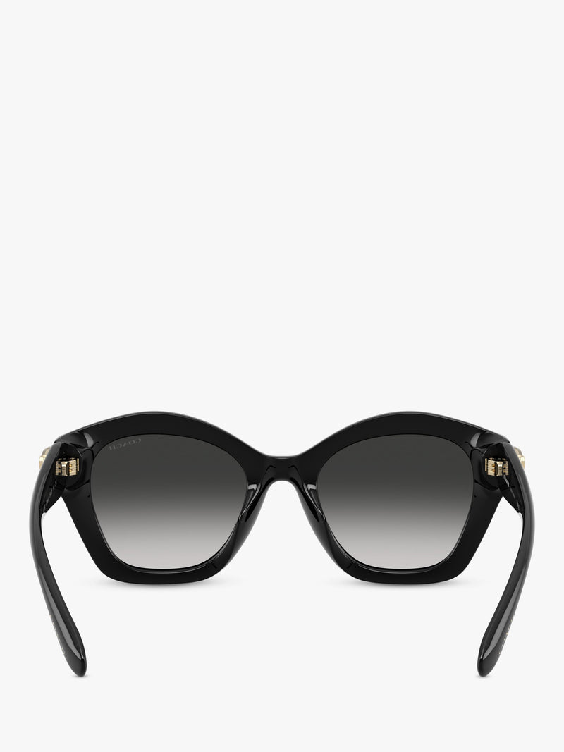 Coach women's irregular sunglasses black frame gradient lenses (British brand)