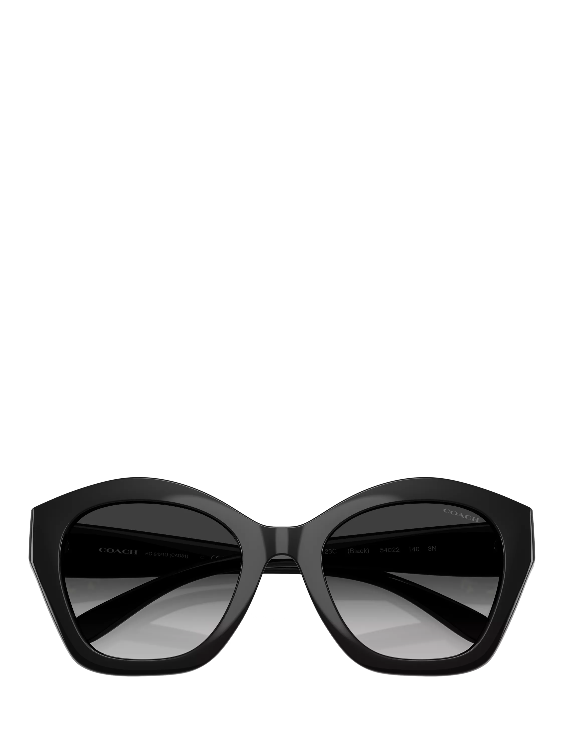 Coach women's irregular sunglasses black frame gradient lenses (British brand)
