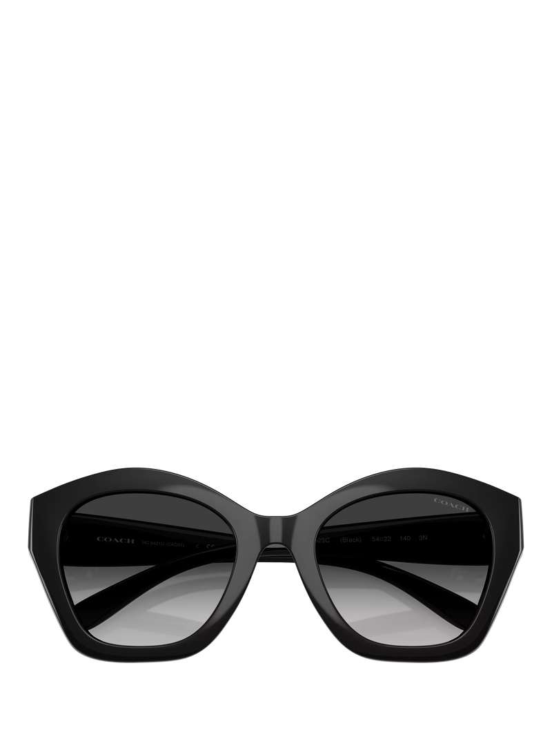 Coach women's irregular sunglasses black frame gradient lenses (British brand)