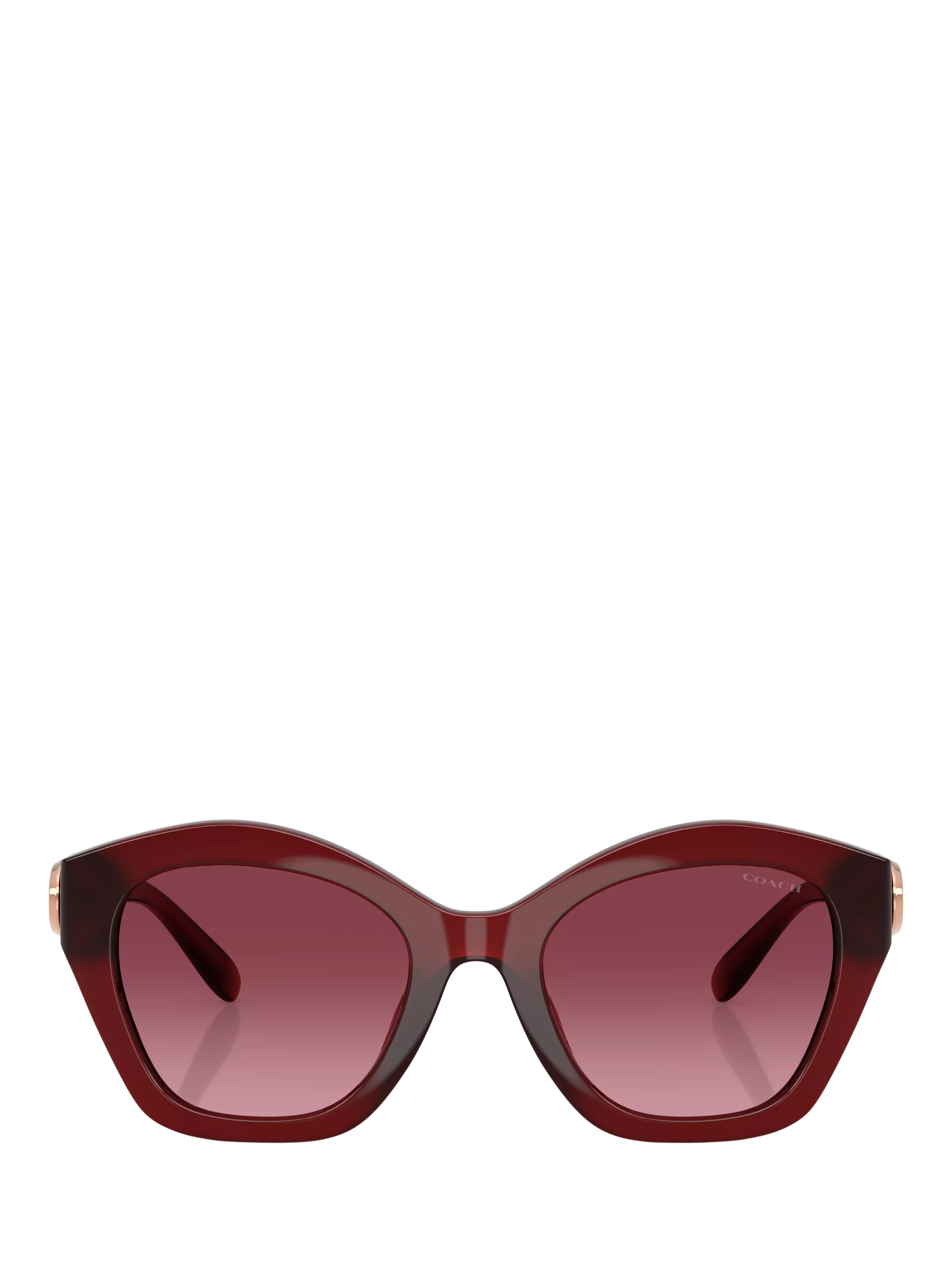 Coach irregular sunglasses dark red gradient - British product