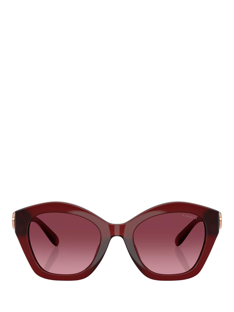 Coach irregular sunglasses dark red gradient - British product