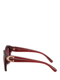 Coach irregular sunglasses dark red gradient - British product