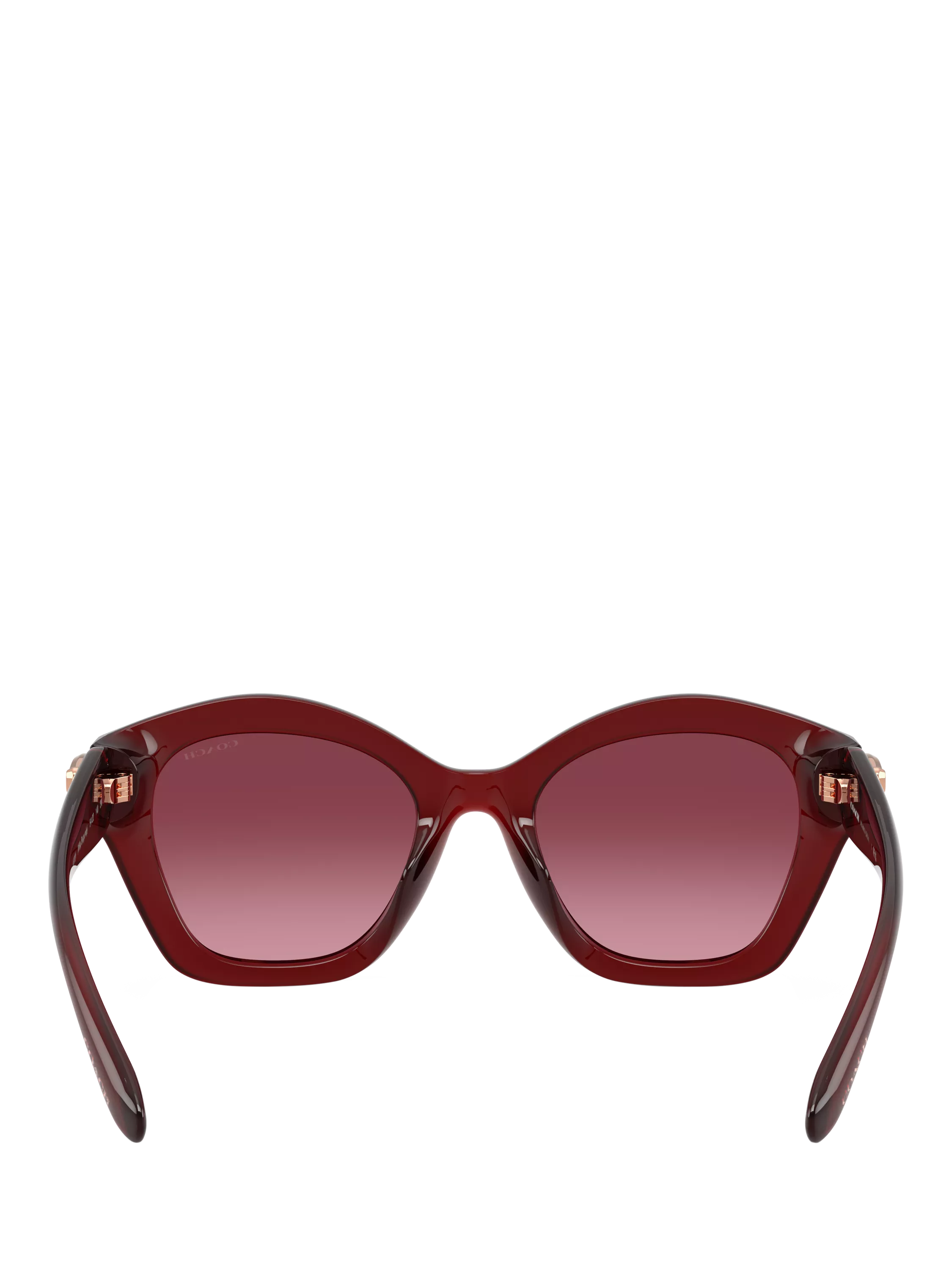 Coach irregular sunglasses dark red gradient - British product