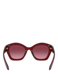 Coach irregular sunglasses dark red gradient - British product