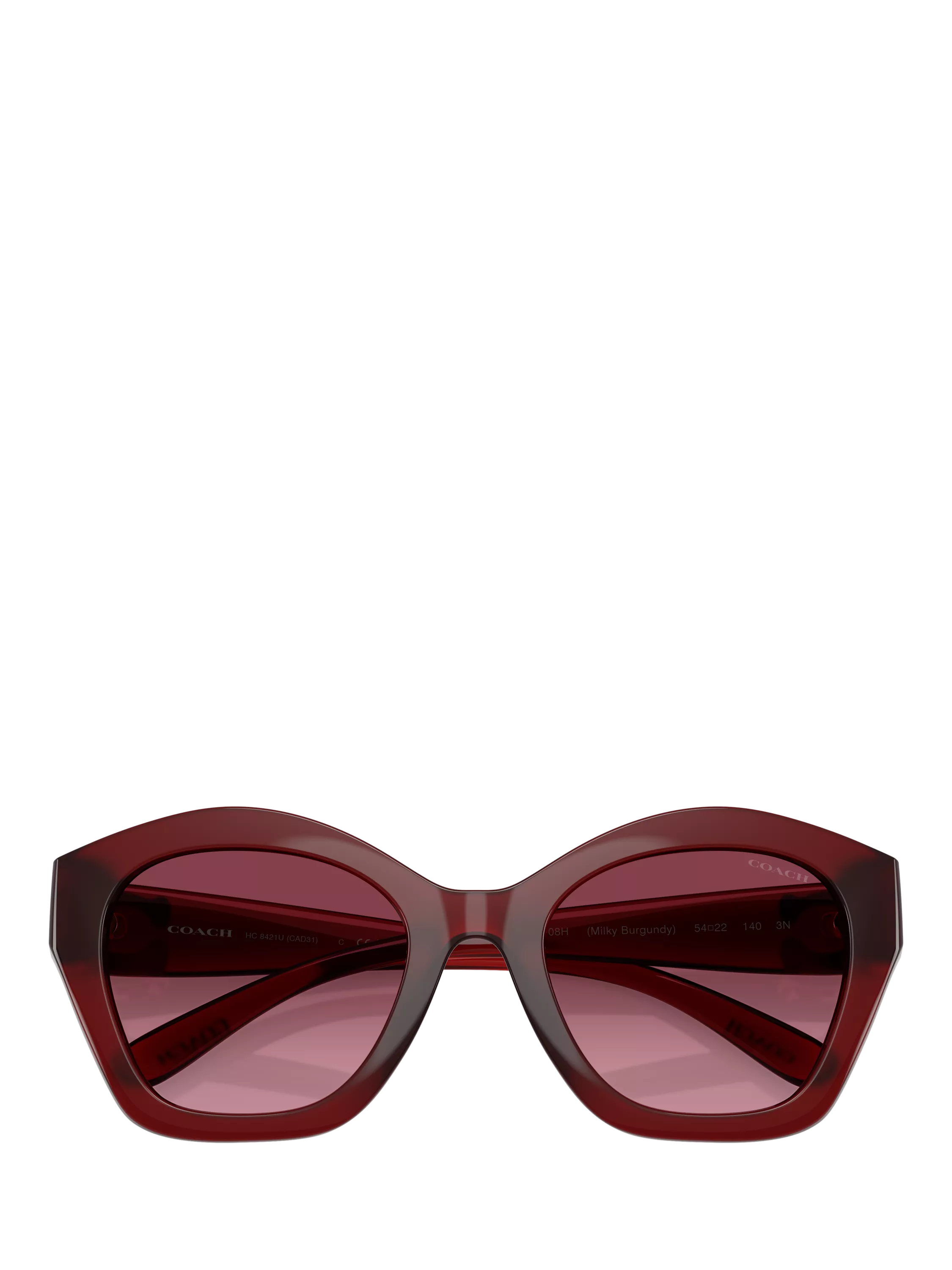 Coach irregular sunglasses dark red gradient - British product
