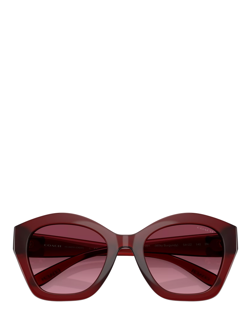 Coach irregular sunglasses dark red gradient - British product