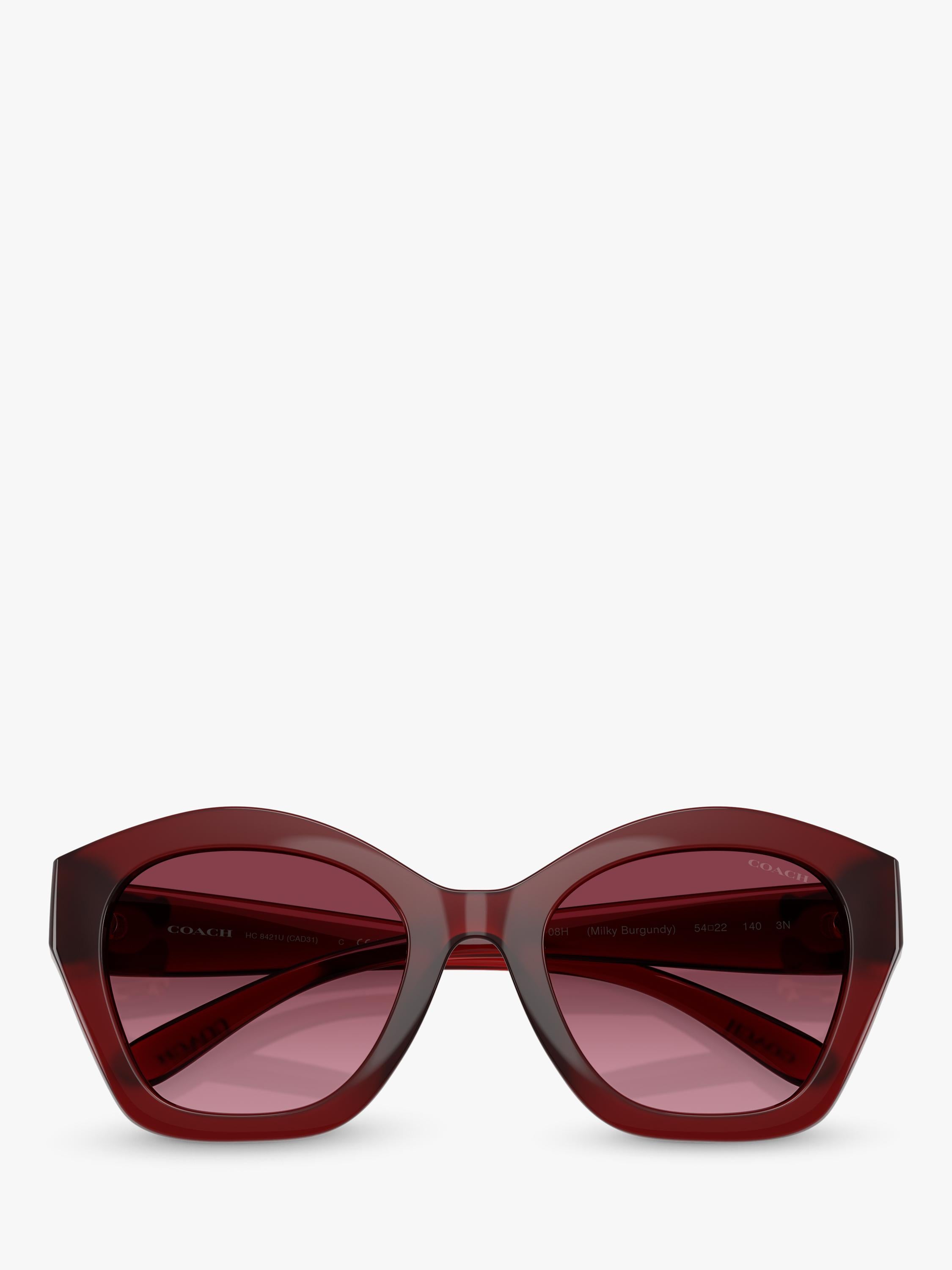Coach irregular sunglasses dark red gradient - British product