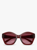 Coach irregular sunglasses dark red gradient - British product