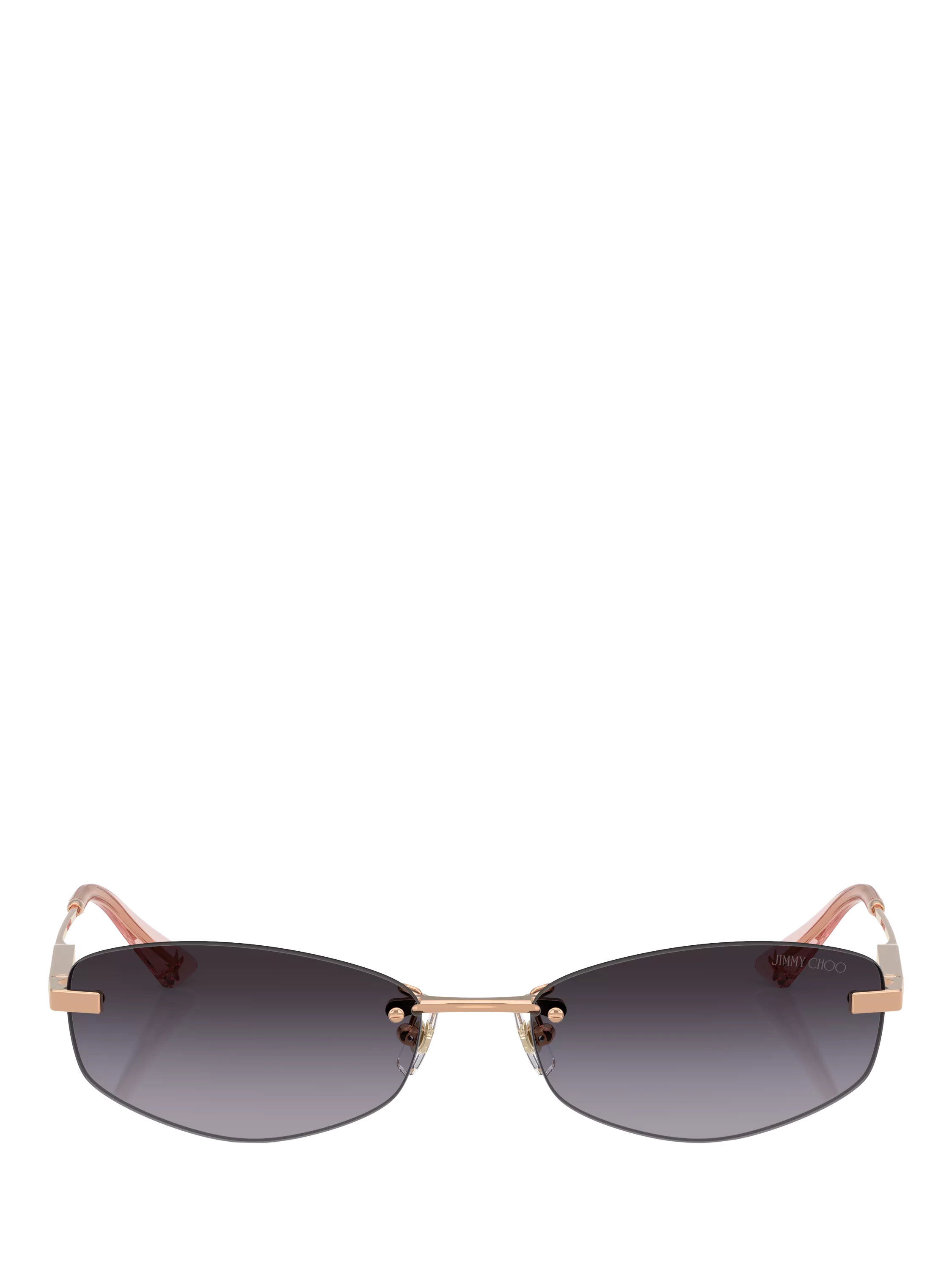 Jimmy Choo oval sunglasses bronze grey gradient (British brand)