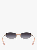 Jimmy Choo oval sunglasses bronze grey gradient (British brand)