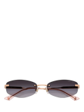 Jimmy Choo oval sunglasses bronze grey gradient (British brand)