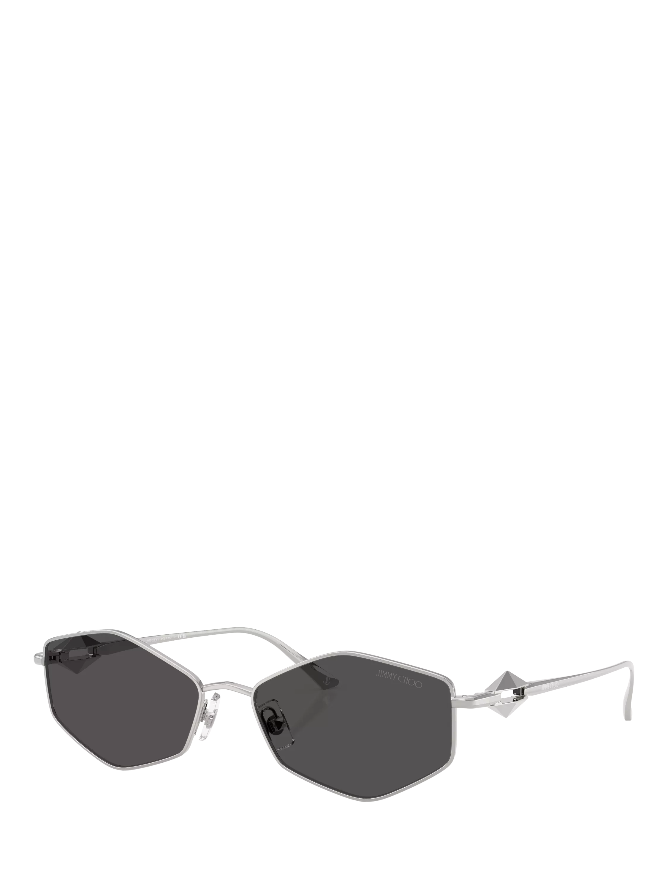 Jimmy Choo hexagonal sunglasses metallic frame, imported from the UK