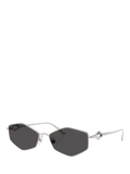 Jimmy Choo hexagonal sunglasses metallic frame, imported from the UK