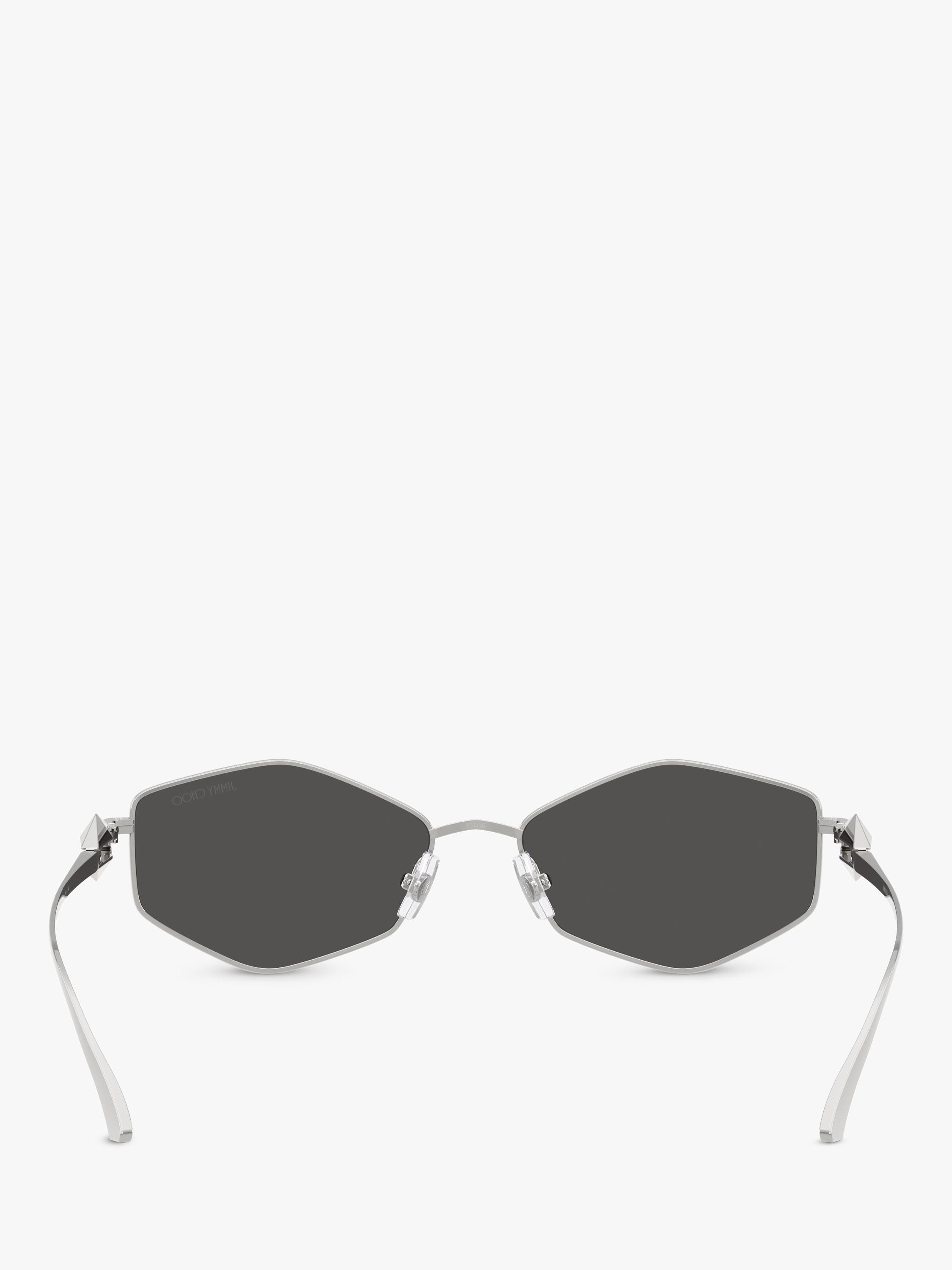Jimmy Choo hexagonal sunglasses metallic frame, imported from the UK