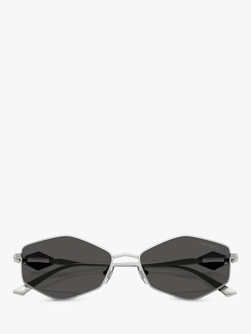 Jimmy Choo hexagonal sunglasses metallic frame, imported from the UK