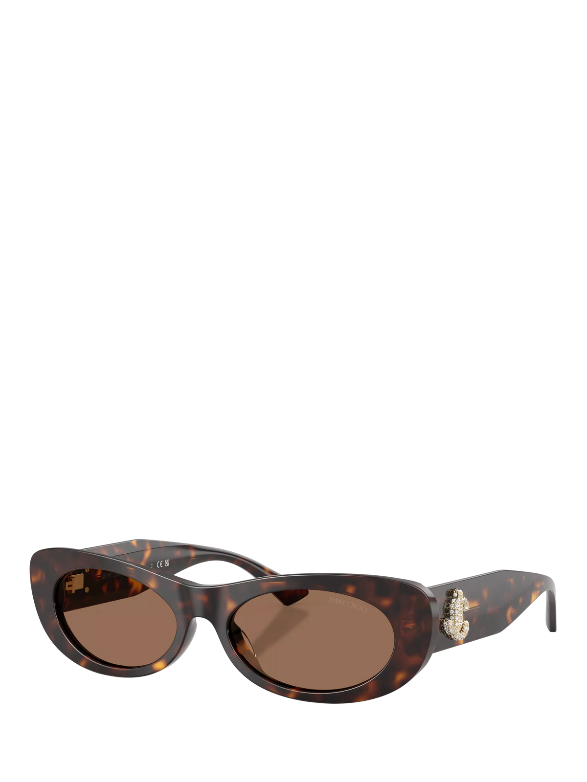 Jimmy Choo oval sunglasses Havana/Brown 54mm (British brand)