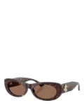 Jimmy Choo oval sunglasses Havana/Brown 54mm (British brand)