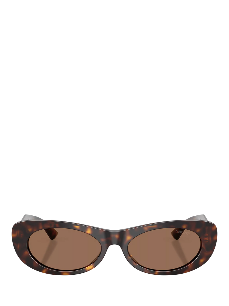 Jimmy Choo oval sunglasses Havana/Brown 54mm (British brand)