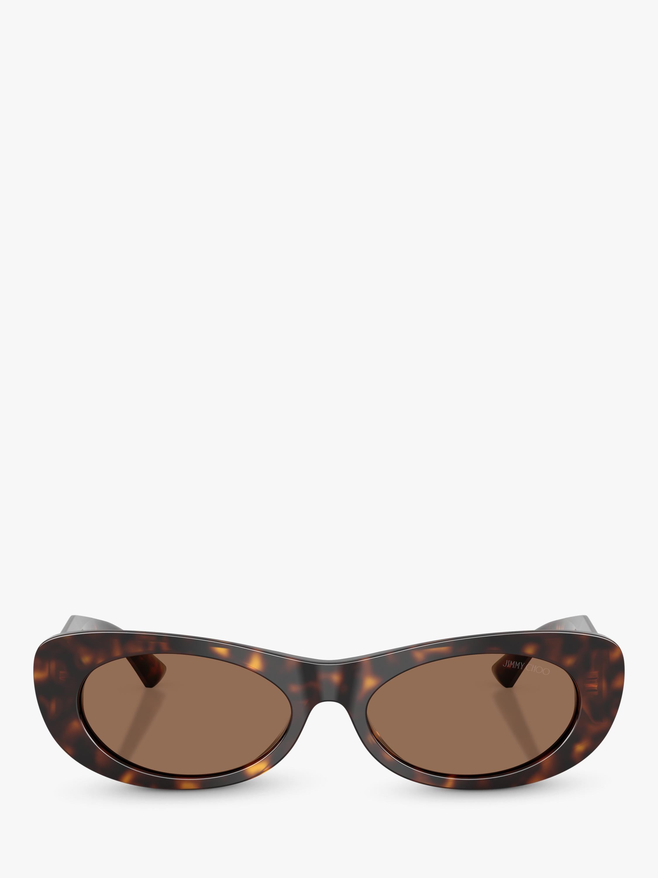 Jimmy Choo oval sunglasses Havana/Brown 54mm (British brand)
