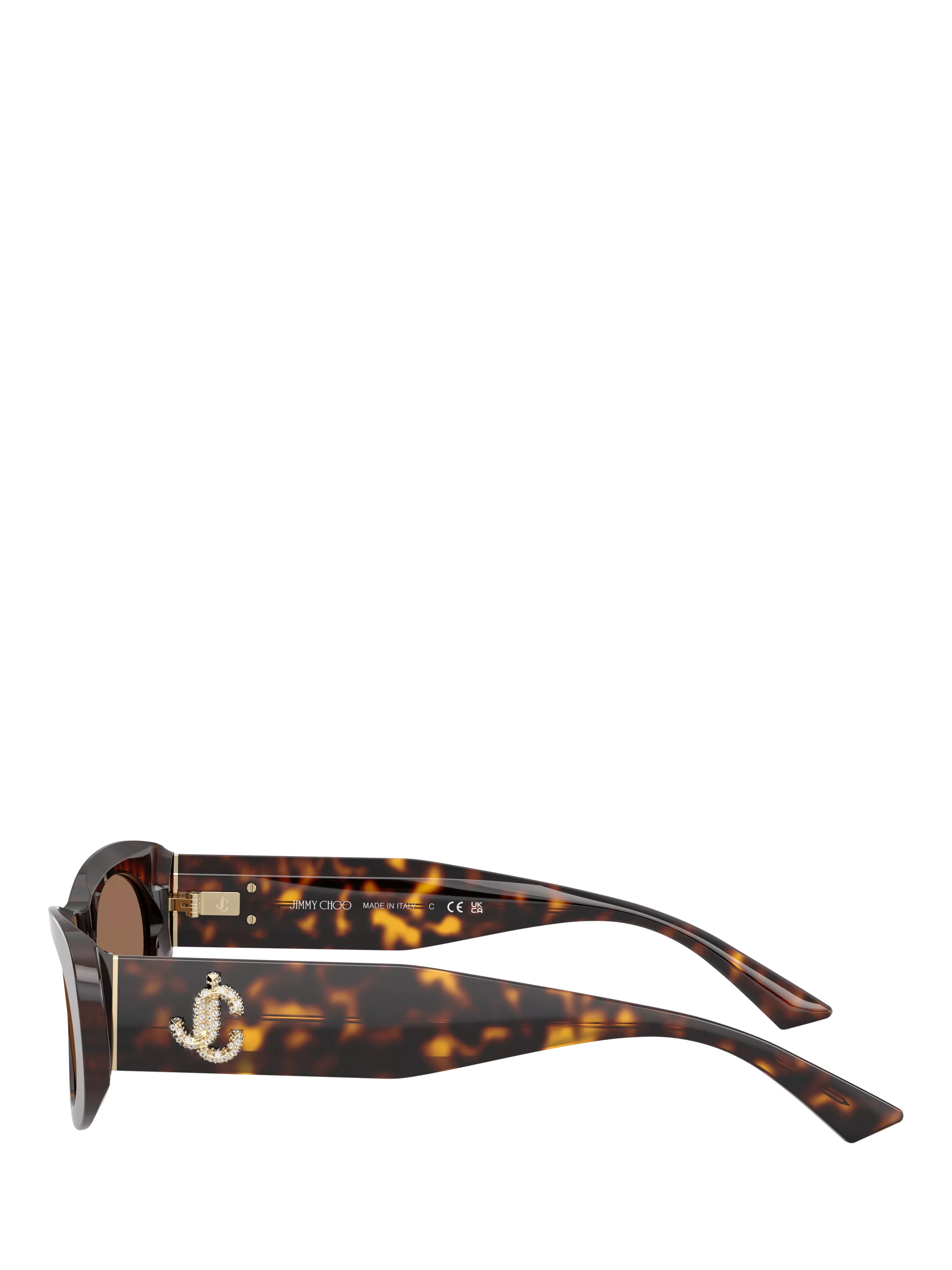 Jimmy Choo oval sunglasses Havana/Brown 54mm (British brand)