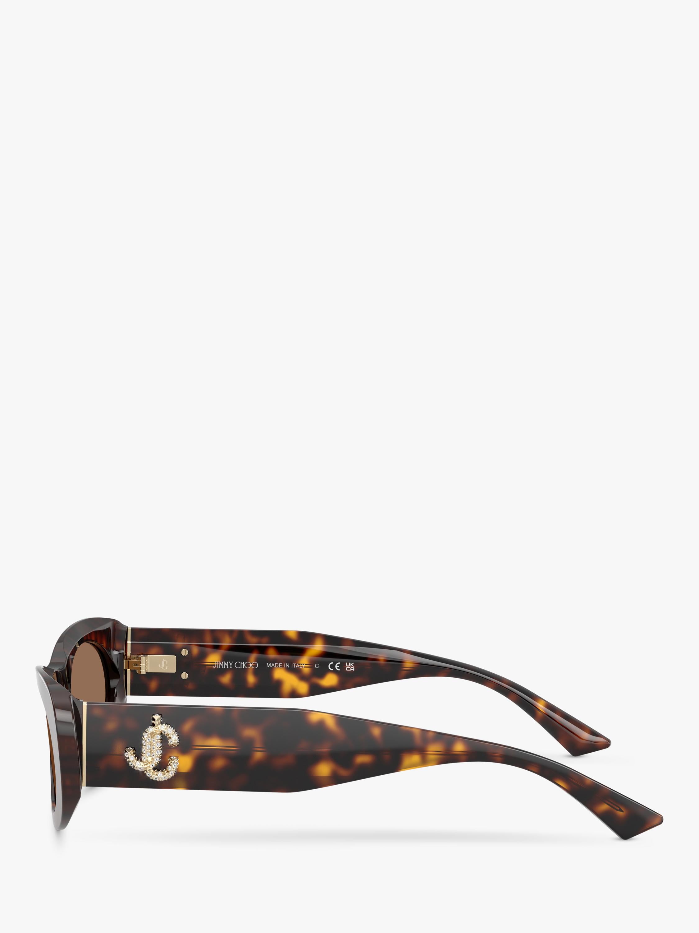 Jimmy Choo oval sunglasses Havana/Brown 54mm (British brand)