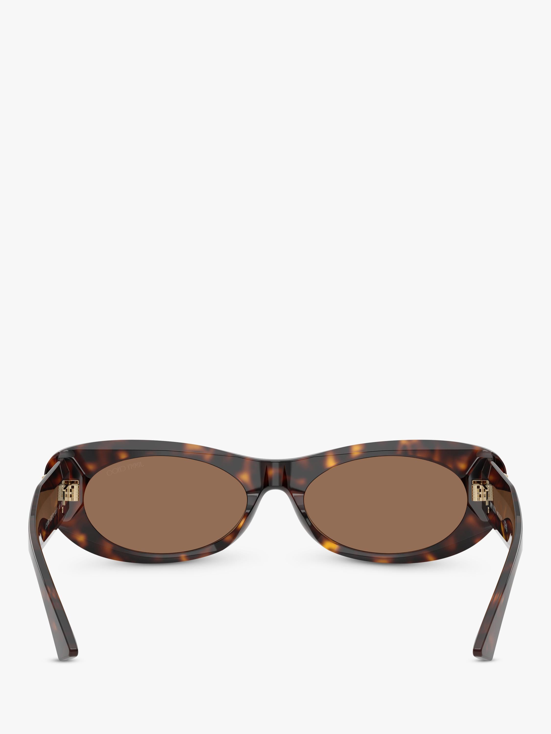 Jimmy Choo oval sunglasses Havana/Brown 54mm (British brand)