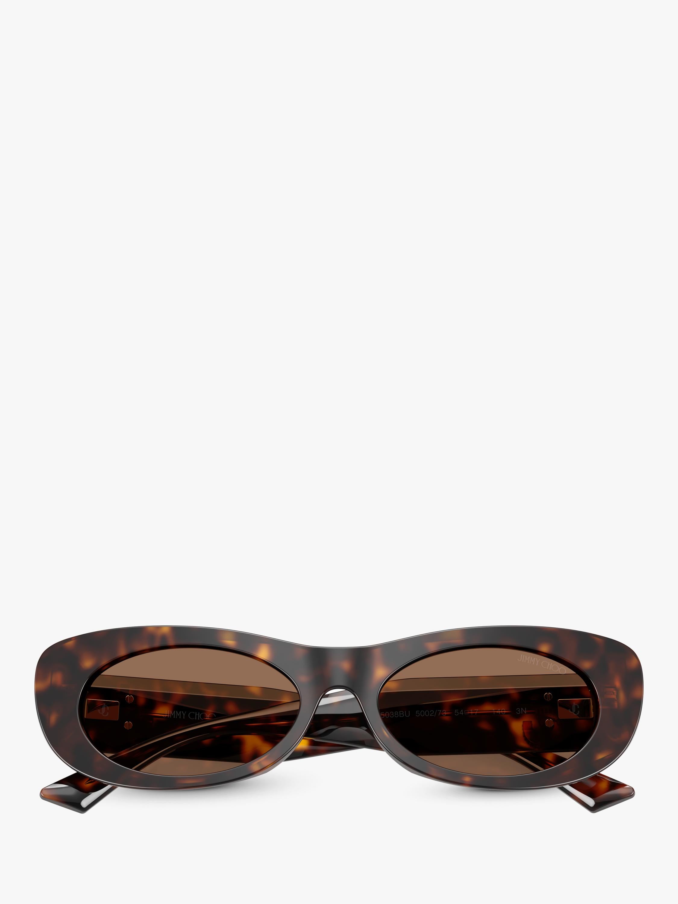 Jimmy Choo oval sunglasses Havana/Brown 54mm (British brand)